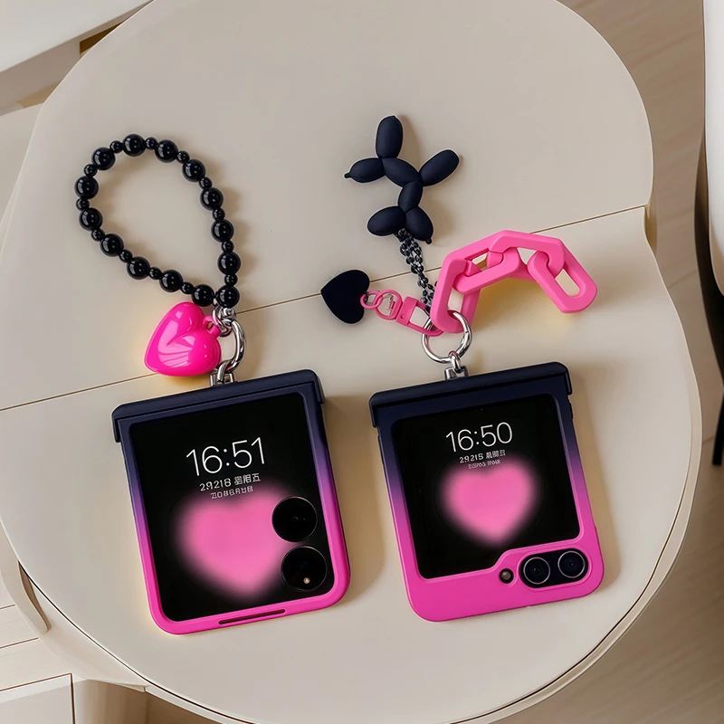 Motorola Tablet Accessories - Siyah Gül Gradyanlı Aşk Köpek Zinciri