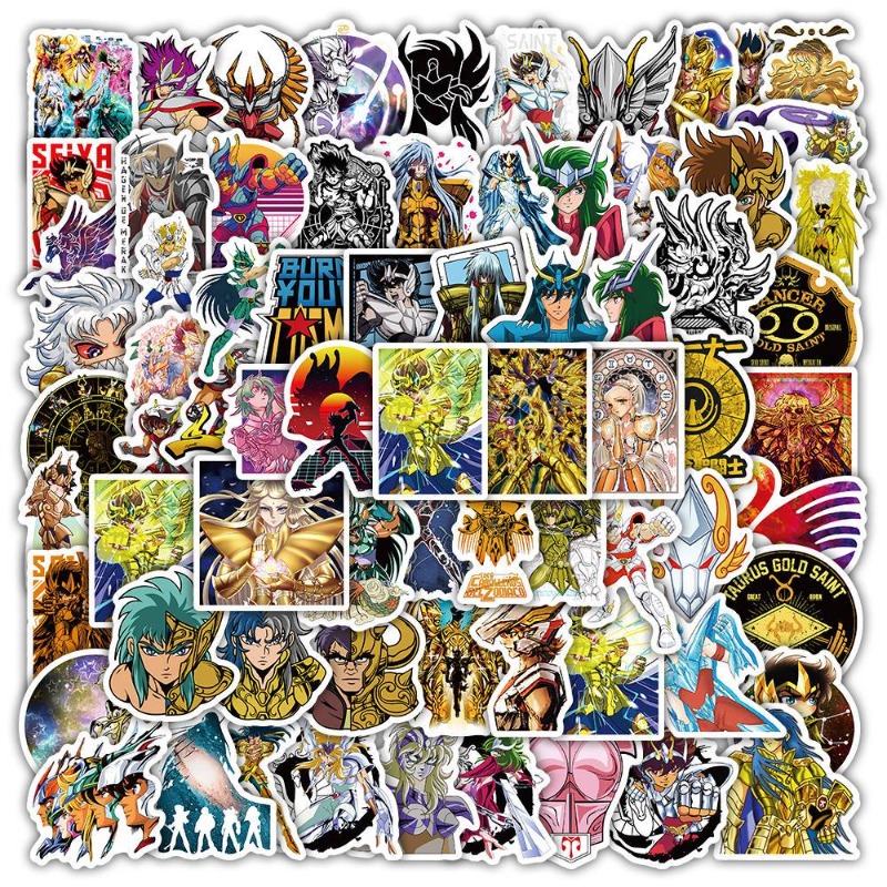 Laptop Tablet Accessories - 101 adet Saint Seiya Anime çıkartmaları