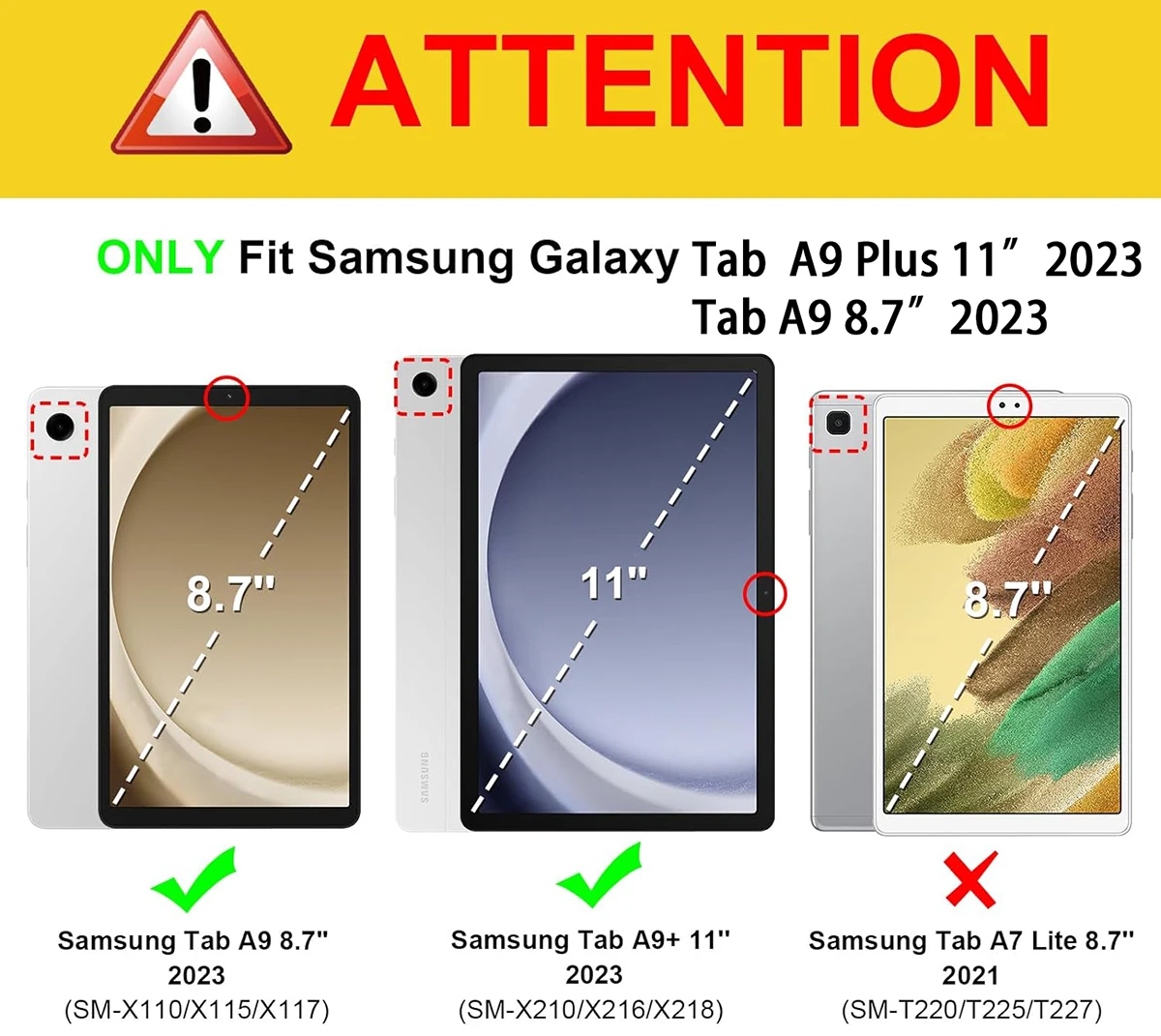 Samsung Galaxy 2023 Tab A9 SM- - Tablet Accessories Samsung incelemesi ve fiyatı