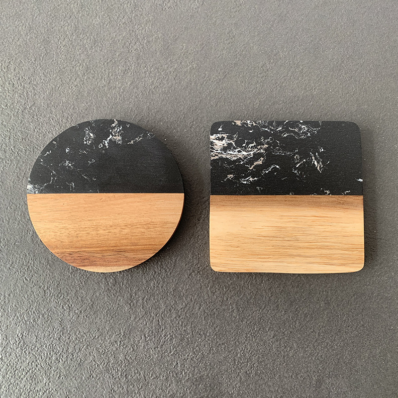 Mermer Coaster ahşap dikiş Coa - Tablet Accessories Kit incelemesi ve fiyatı