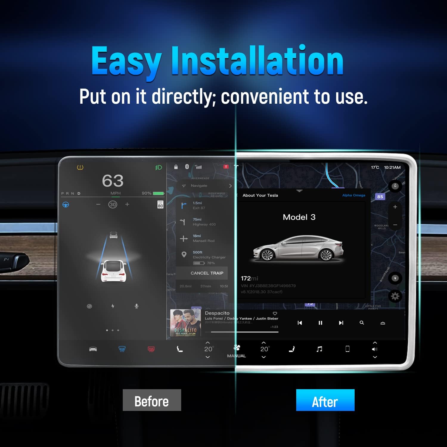 Tesla Model 3 Y Highland Ekran - Tesla Tablet Accessories incelemesi ve fiyatı