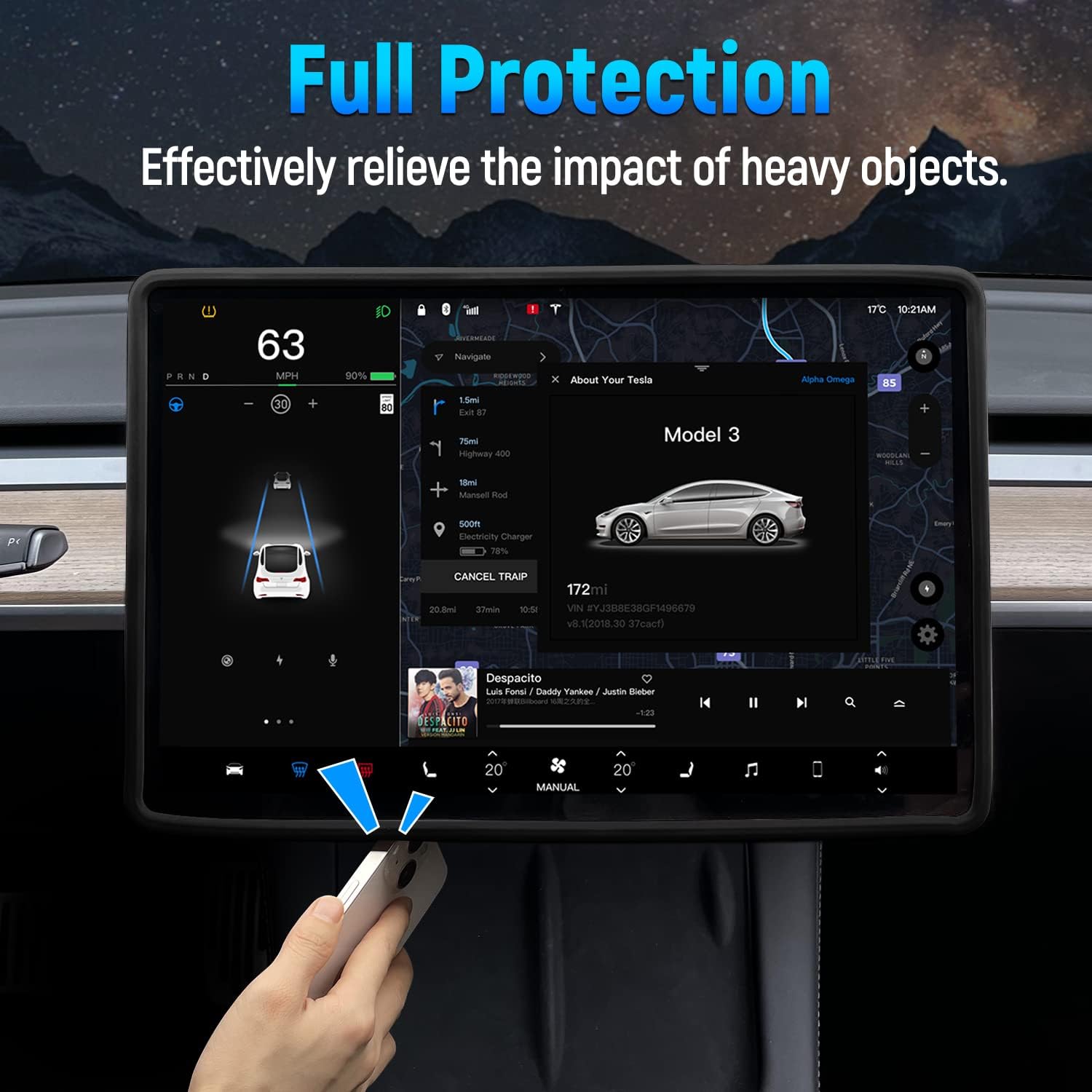 Tesla Model 3 Y Highland Ekran - Tesla Tablet Accessories incelemesi ve fiyatı